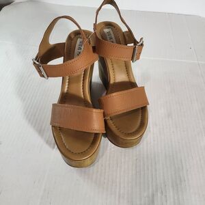 New Steve Madden Candis Platform leather Sandal Size 7.5